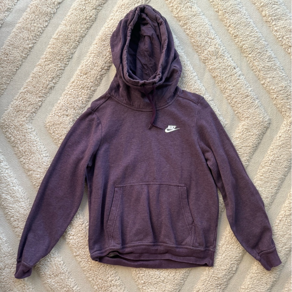 Purple Nike funnel neck hoodie